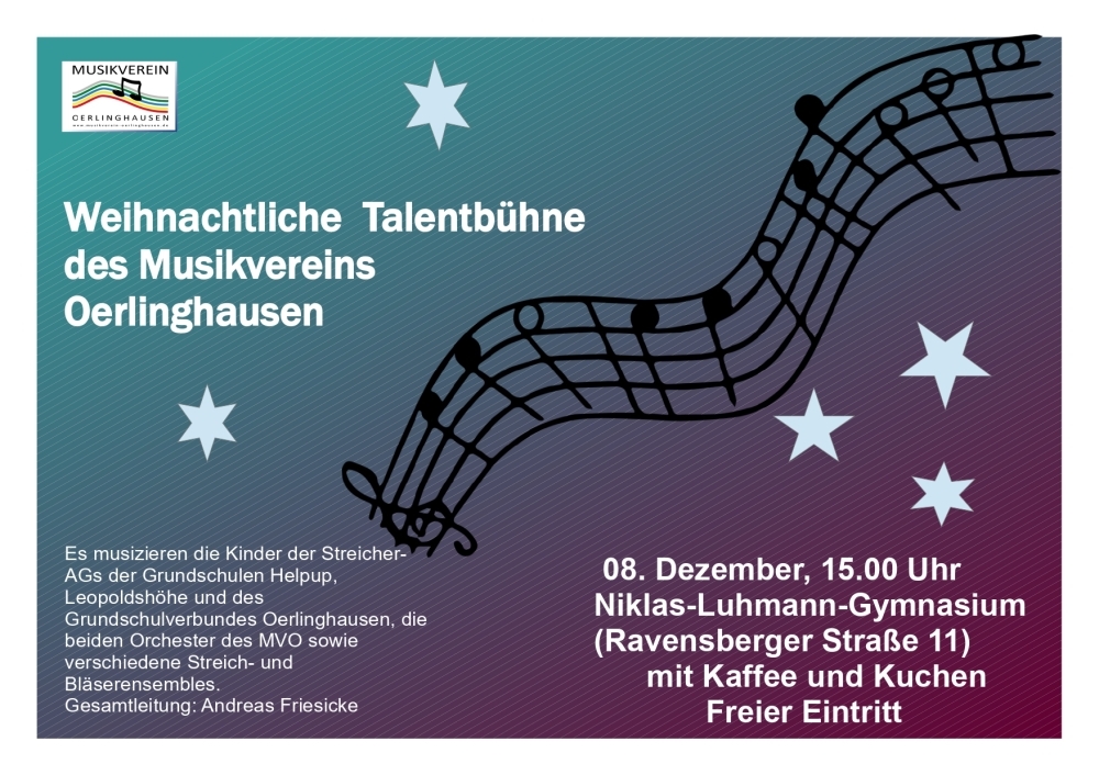 Weihnachtliche Talentbühne